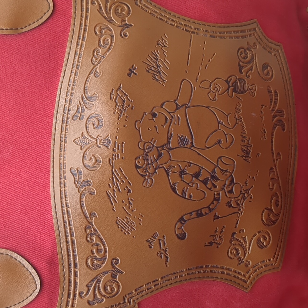 Winnie the Pooh vinyl and cloth bag